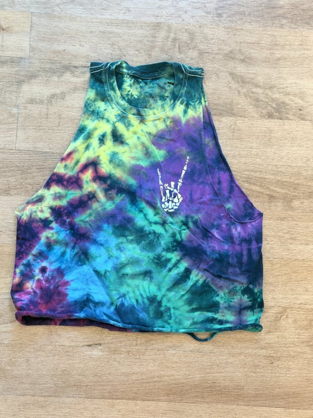 Live a Life you Won't Regret tie--Dye Tank top by The Drive Clothing